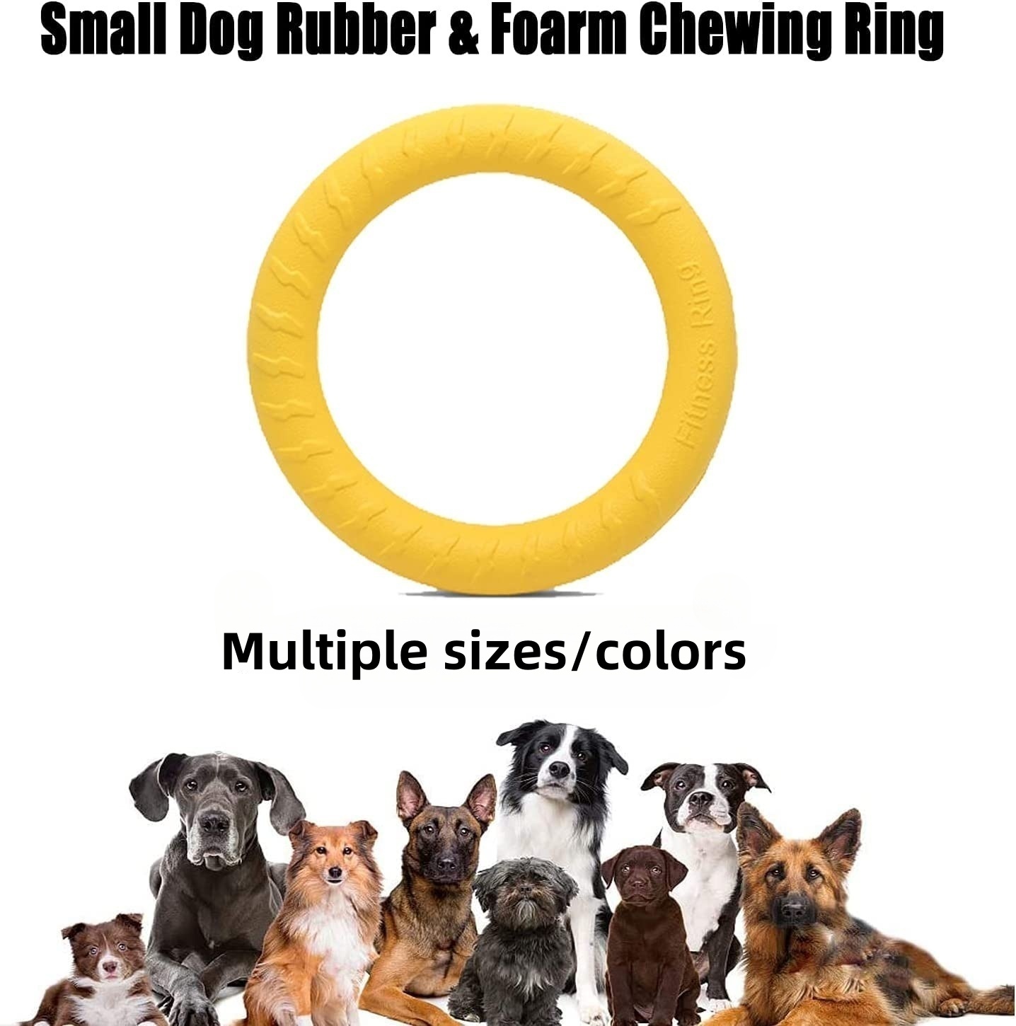 Long Lasting Floating EVA Dog Ring With Grip Pet Chew Toys Pet Interactive Movement Toys For Lake Fetch Summer Fun