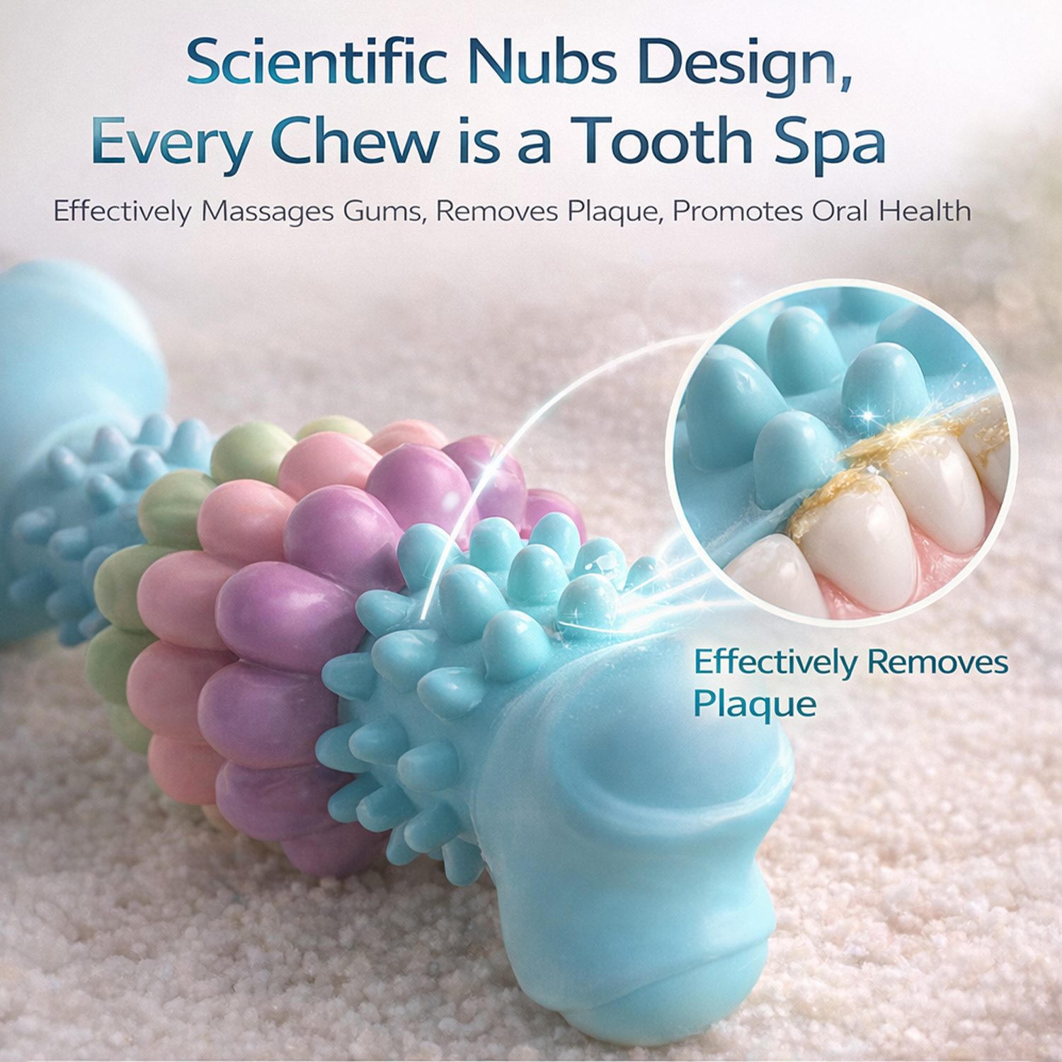 TPR Bone Shape Teeth Cleaning Gum Massage TPR Dog Bone Chew Toy