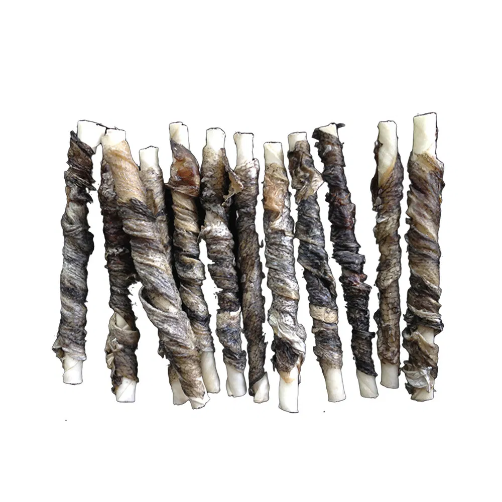 Natural Fish Skin Pressed Bones Dog Treats Dog Chews
