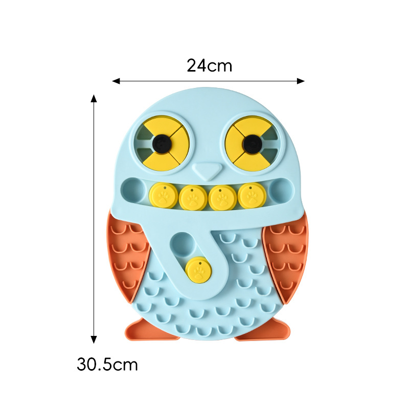Best Seller Eco-Friendly Rubber Dog Puzzle Toy Interactive Slow Feeder Bowl for Dogs &amp; Cats, Iq Training Treat Dispensing Food Feeder Anti-Choking Pet Bowl