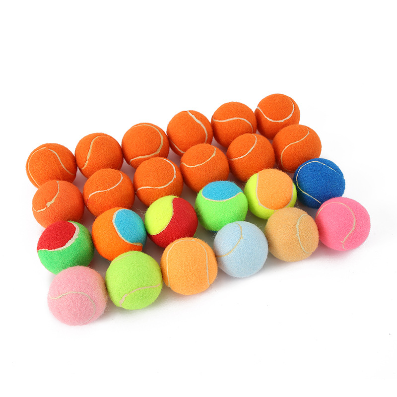 Colorful Squeaky Tennis Balls for Dogs Wholesale Durable Pet Toy Balls With Sound Ideal for Fetch Training Small Large Breeds