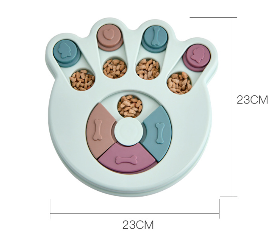 Dog Paw Shape Puzzle Smart Feeding Toys