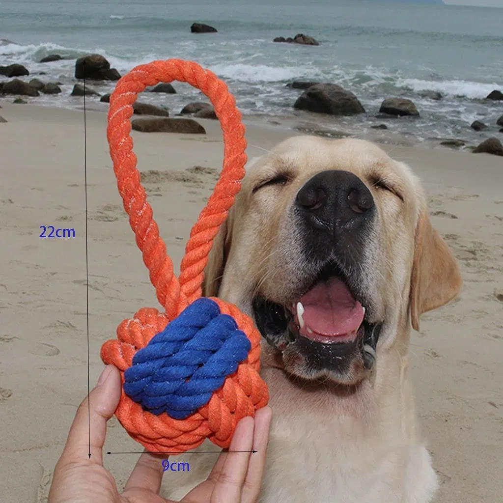 Pet Rope Knotting Ball Dog Interactive Bite-Resistant Pull Pet Dog Chew Toys