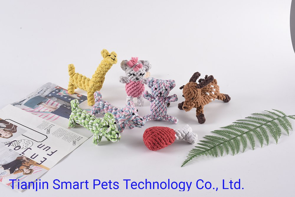 Hot Sale Colorful Chewing Rope Pet Dog with Toy Manufacturer