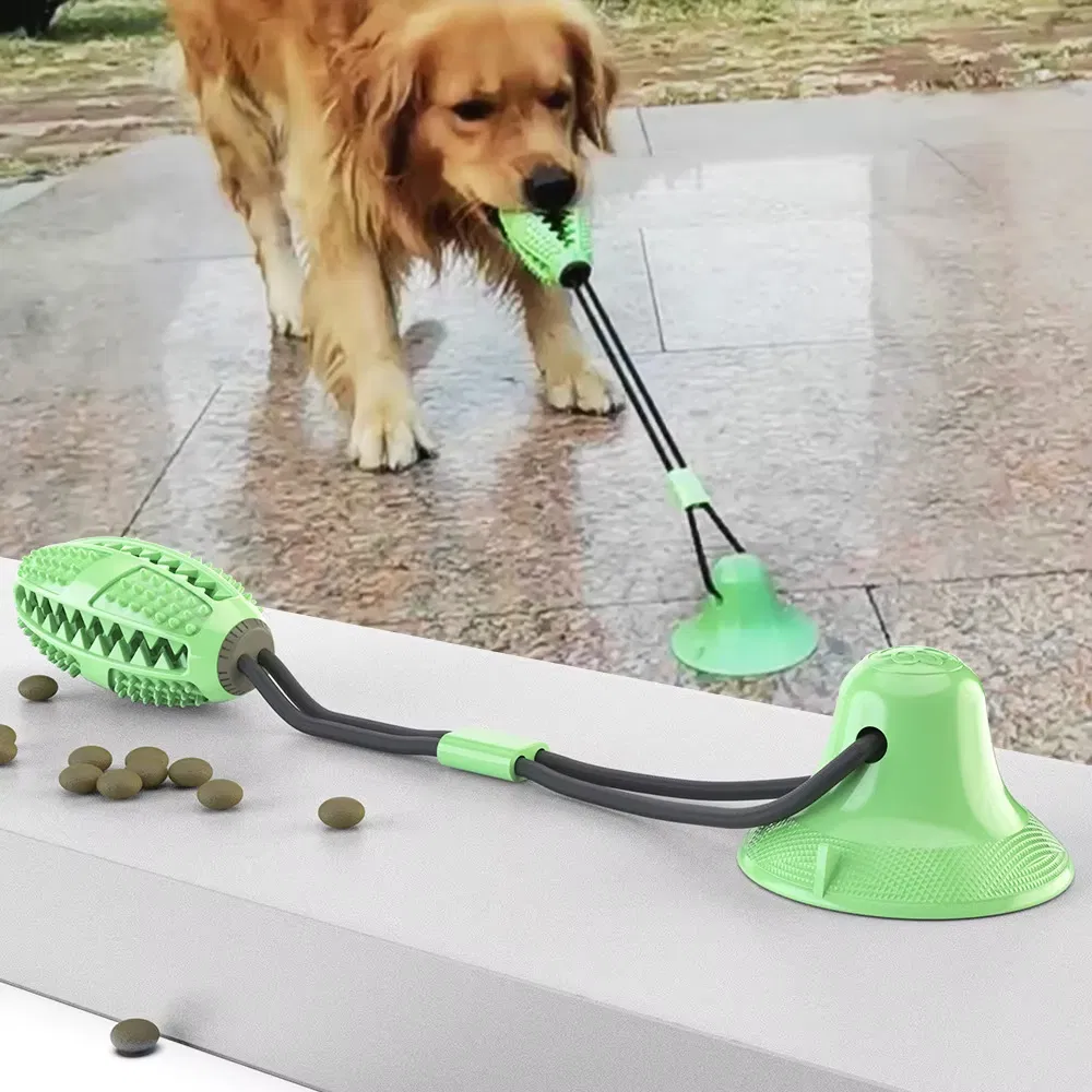 TPR Material Chew Rope with Puzzle Treat Food Dispensing Balls Dog Toy