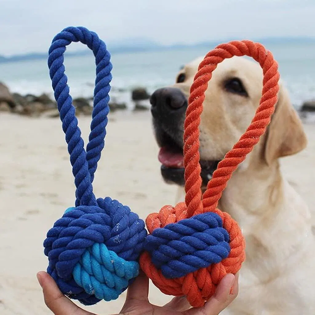 Pet Rope Knotting Ball Dog Interactive Bite-Resistant Pull Pet Dog Chew Toys