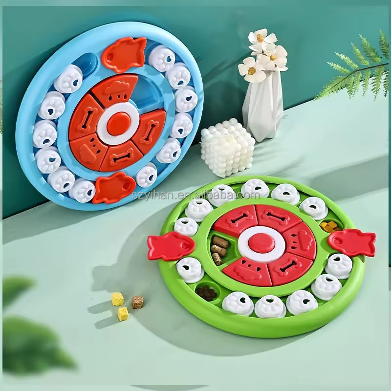 60 Designs Dog Toy Puzzle Training Funny Feeding Bowl IQ GamesTreat Dog Slow Feeder Pet Interactive Toy