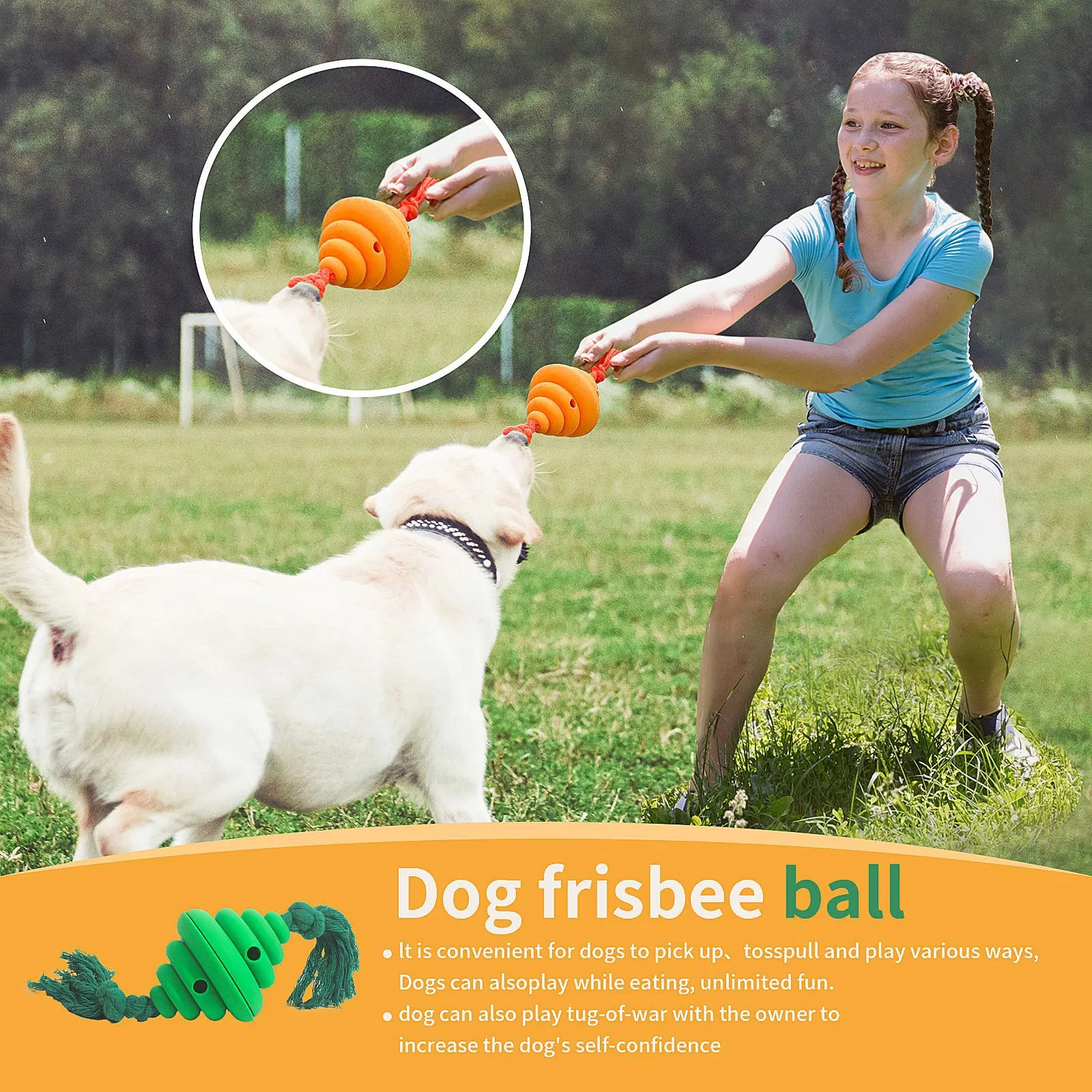 Honeycomb Shape Interactive Dog Playing Cotton Rope Food Dispenser Pet Chew Toys