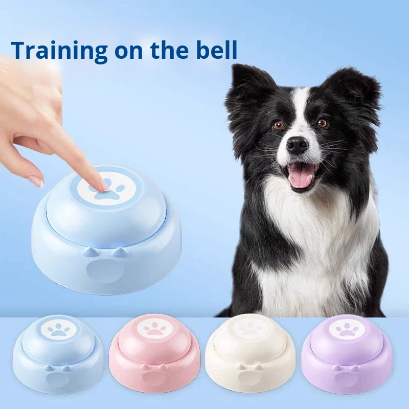 Dog Toy ABS Material Zhejiang Origin Pet Communication Sound Button Talking Interactive Training Recording Artifact Squeeze Cat