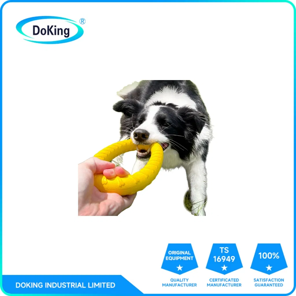 EVA Dog Pull Ring Tug Toy Environmental Protection Tough Bite Game Outdoor