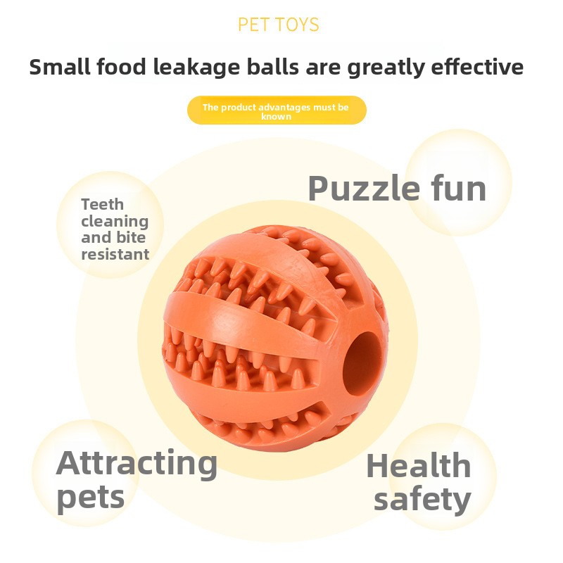 Safe TPR Dog Toy Ball Indestructible Chew Ball for Puppy Teeth Cleaning Interactive Food Dispensing Dogs Toys