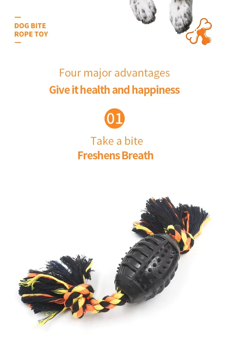 Halloween Puppy Toys with Squeaky Sound Chew Rope for Aggressive Dogs Bite