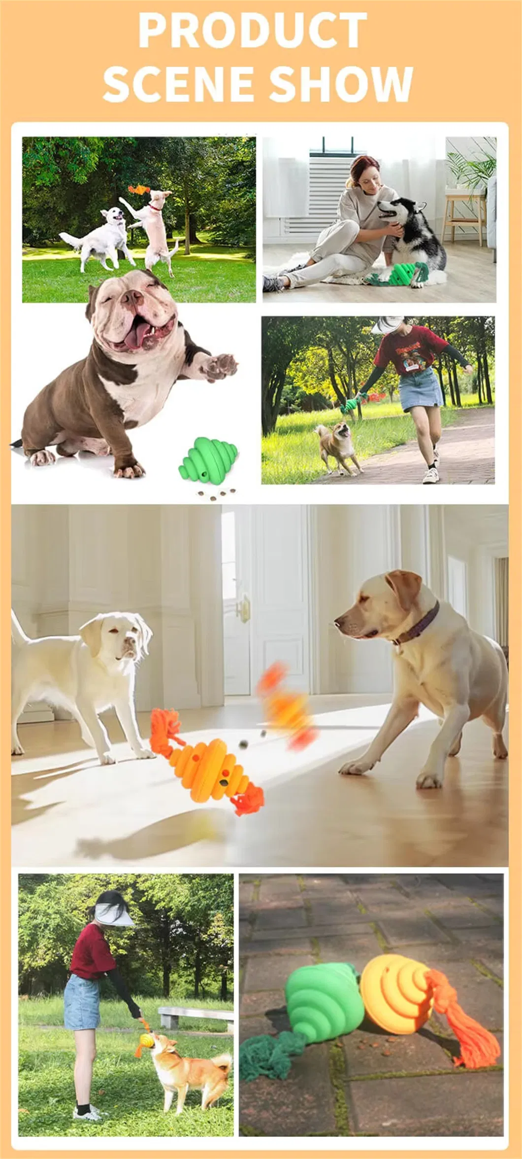 Honeycomb Shape Interactive Dog Playing Cotton Rope Food Dispenser Pet Chew Toys