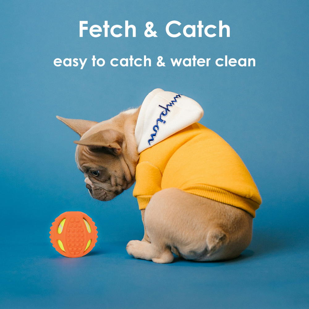 BPA-Free Natural Rubber Dog Ball Classic Style Outdoor Indestructible Pet Interactive &amp; Movement Toy Available in Two Sizes