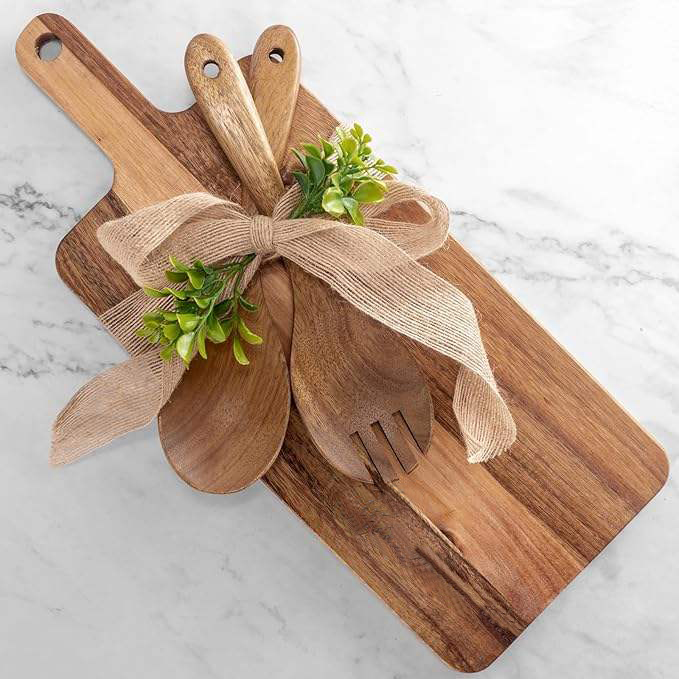 Hot Selling Rectangle Housewarming Gift Engraved Wooden Chopping Board for Couples Wooden Cutting Serving Board for Kitchen