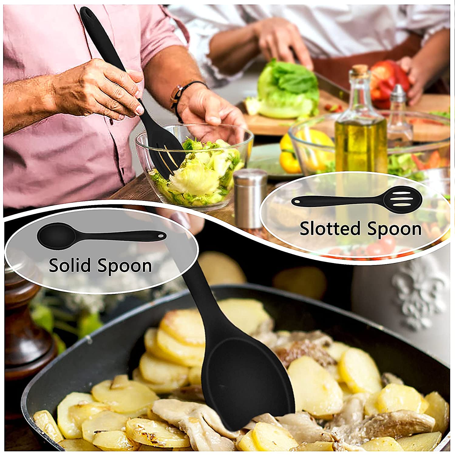Silicone Cooking Utensil Set 4
