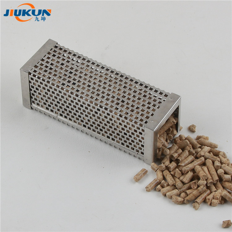 Stainless Steel Portable Square BBQ Wood Pellet Smoker 5 Hours Cold Smoking Tube for Camping and Cooking Metal Rotisserie