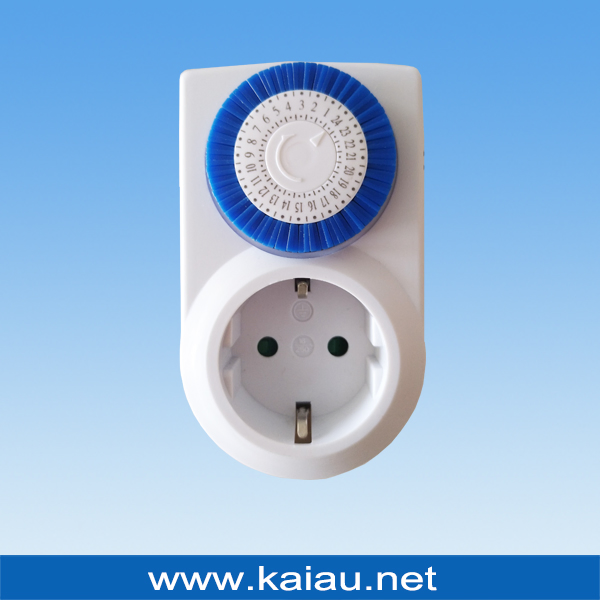 16A German Plug 24h Daily Programmable Mechanical Kitchen Timer