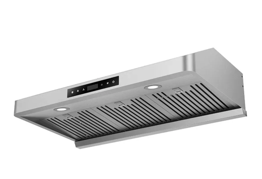 Scratch Resistant Touch Control Large Airflow Slim Range Hood for Shared Rooms