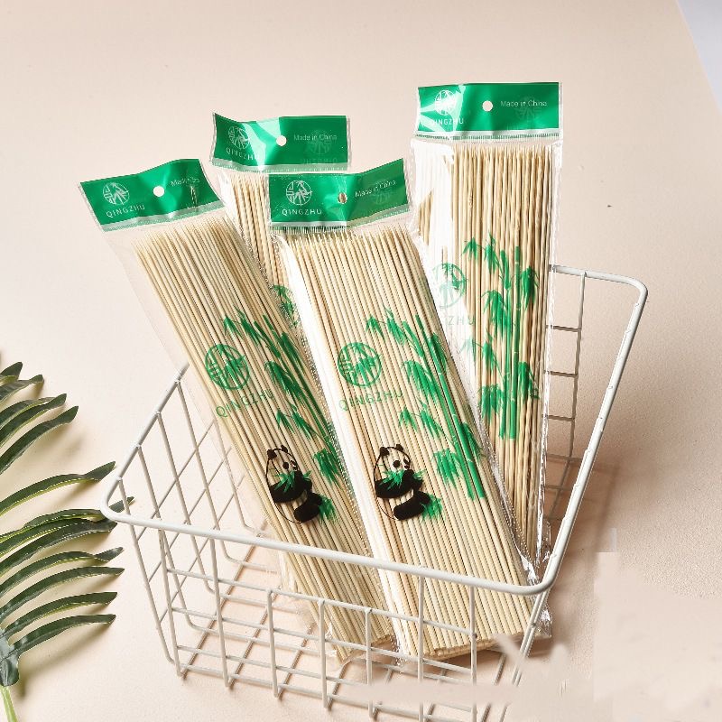 Smoker Barbeque Wooden Skewers Custom Kebab Barbecue Bamboo Skewer Sticks
