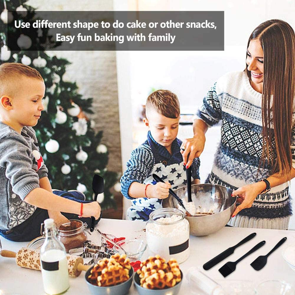 Wholesale Set of 6 Food Grade Silicone Spatulas Non-Stick and Heat Resistant Cleaning and Baking Tools