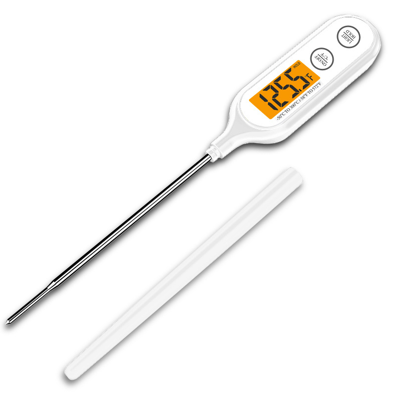 Instant Read Digital Meat Thermometer for BBQ Cooking, Waterproof Food Grade Probe Electronic Kitchen Thermometer for Water Milk