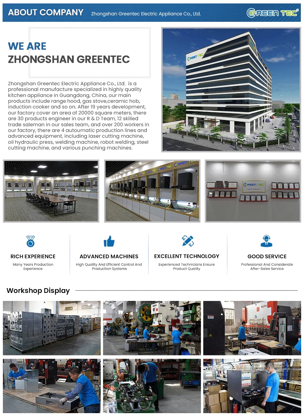 Factory Environment and Facilities