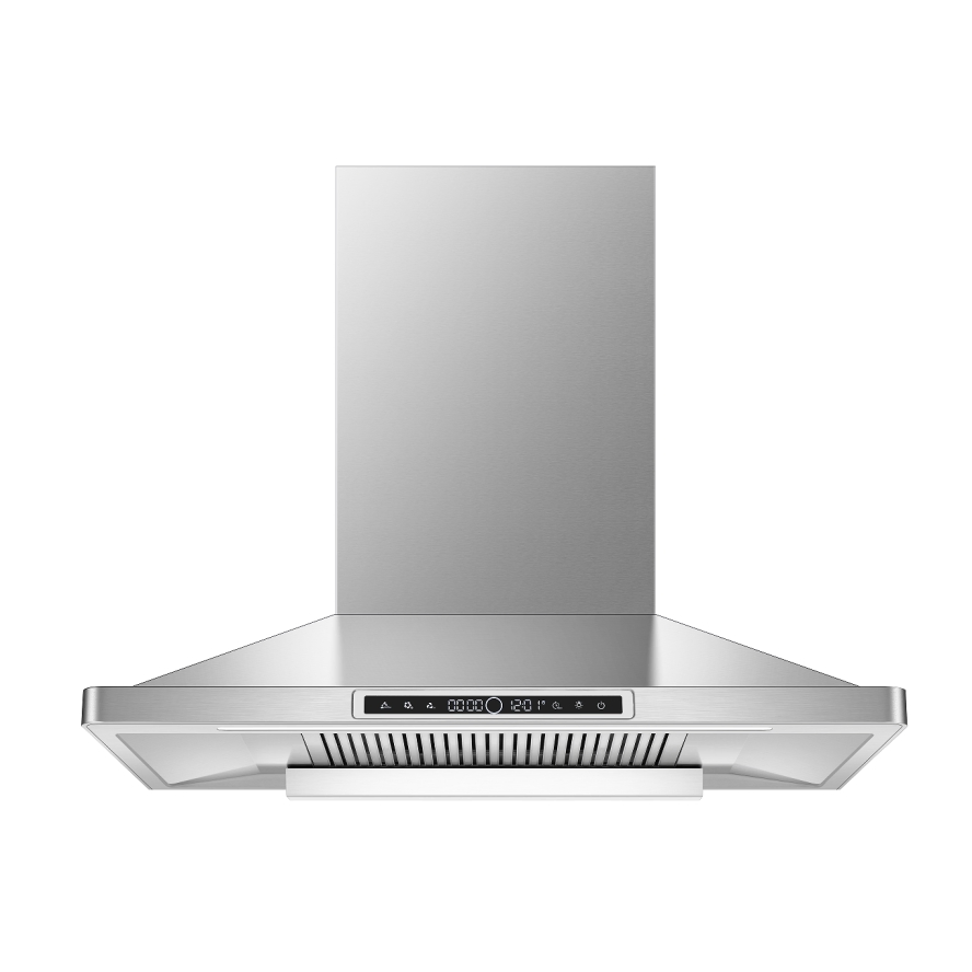 Spot Goods Digital Steel Intelligent Vented Range Cooker Hood for Smoke Extraction
