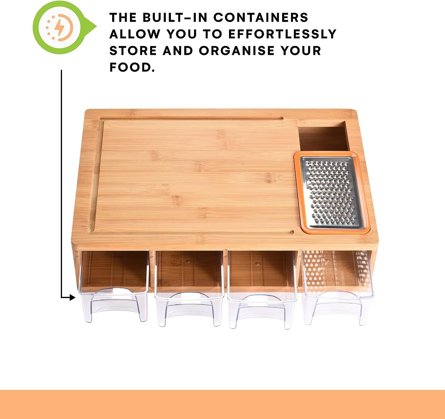 Hot selling multifunctional wooden chopping board, vegetable, cheese, meat food container, organizer for kitchen use