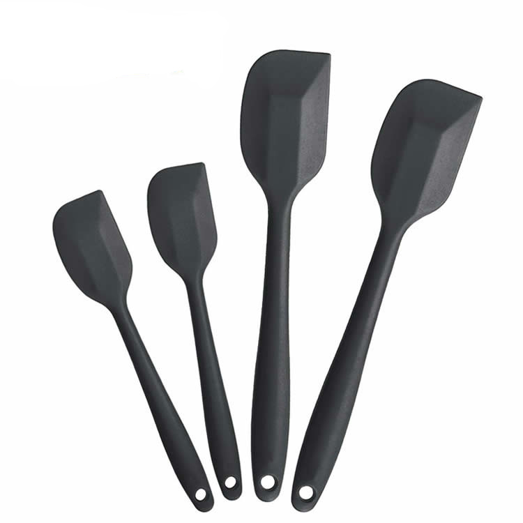 Non-stick Cake Baking Scraper Spatulas Silicone Heat Resistant Set Silicone Bbq Cooking Utensil Spatula Set for Cake Decoration
