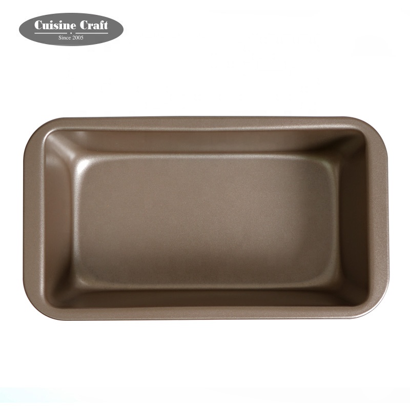Non Stick Bakeware Commercial Bronze Brown Rectangle Loaf Cookie Sheet Bread Baking Cake Pan
