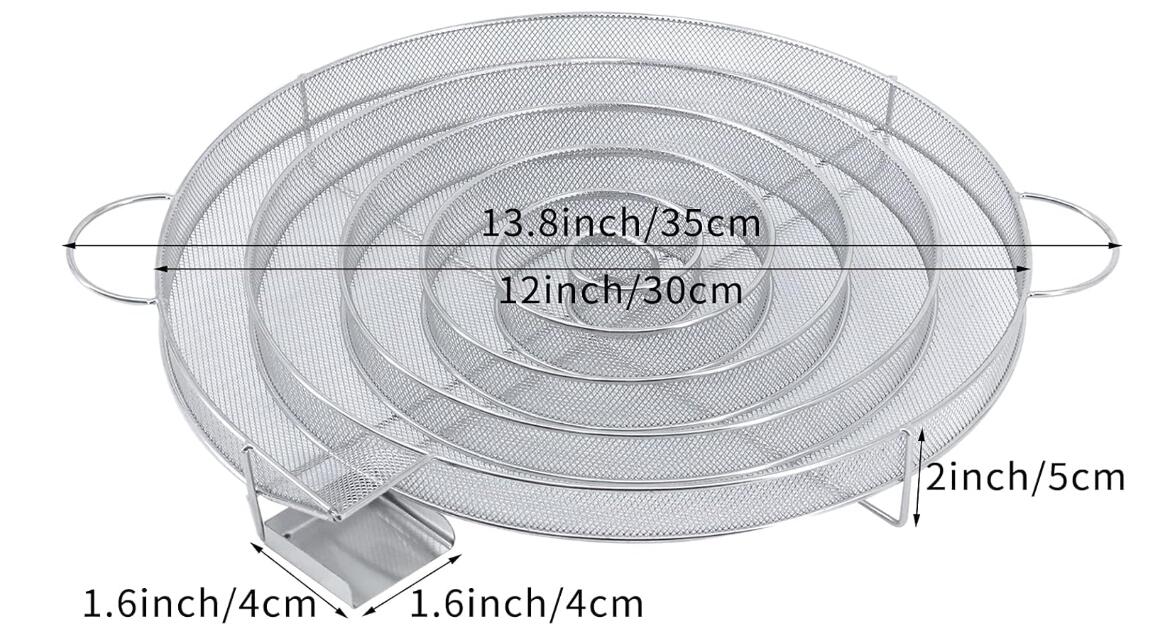 Stainless Steel 304 Food Grade Cold Smoke Generator for Outdoor BBQ Salmon &amp; Meat Smoking with Fruit Wood