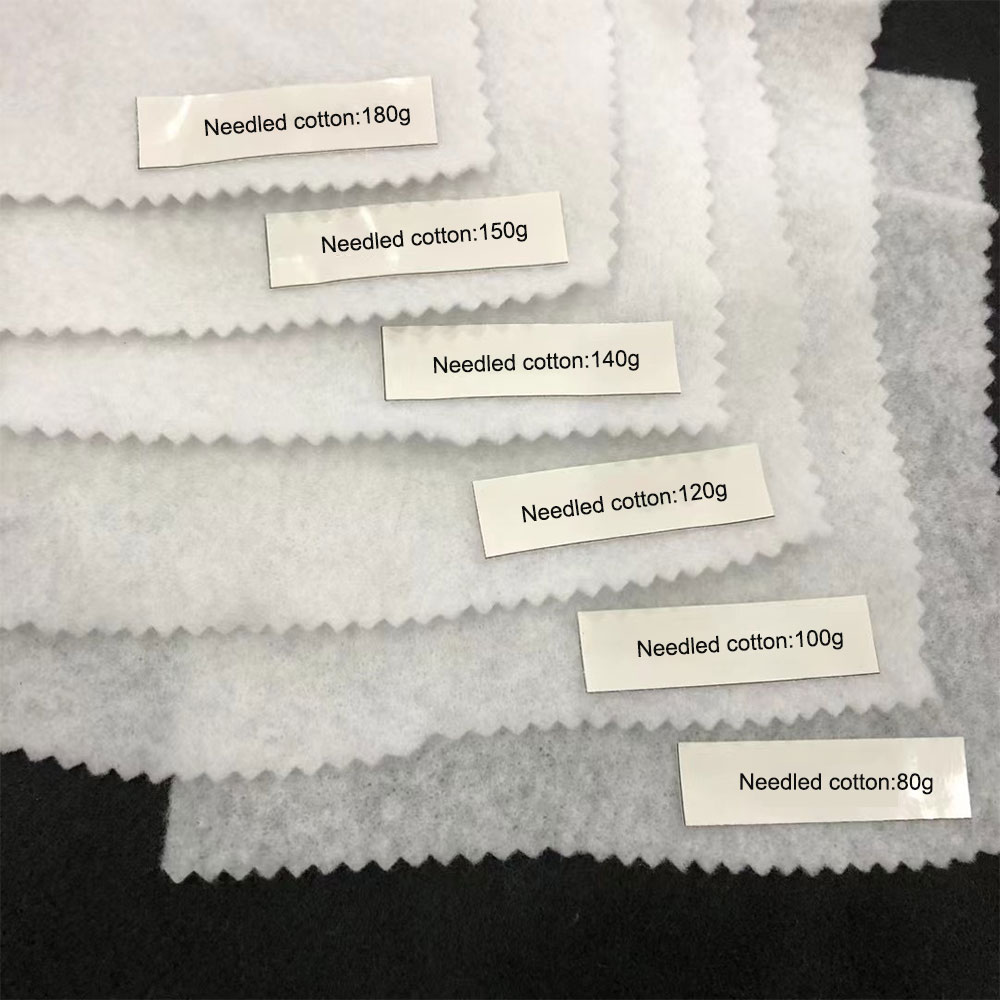 Needled cotton