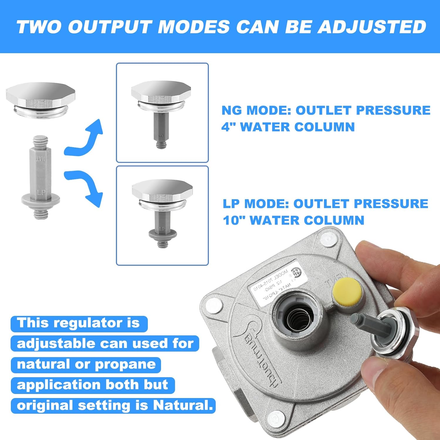 Gas Pressure Regulator Dimension Diagram