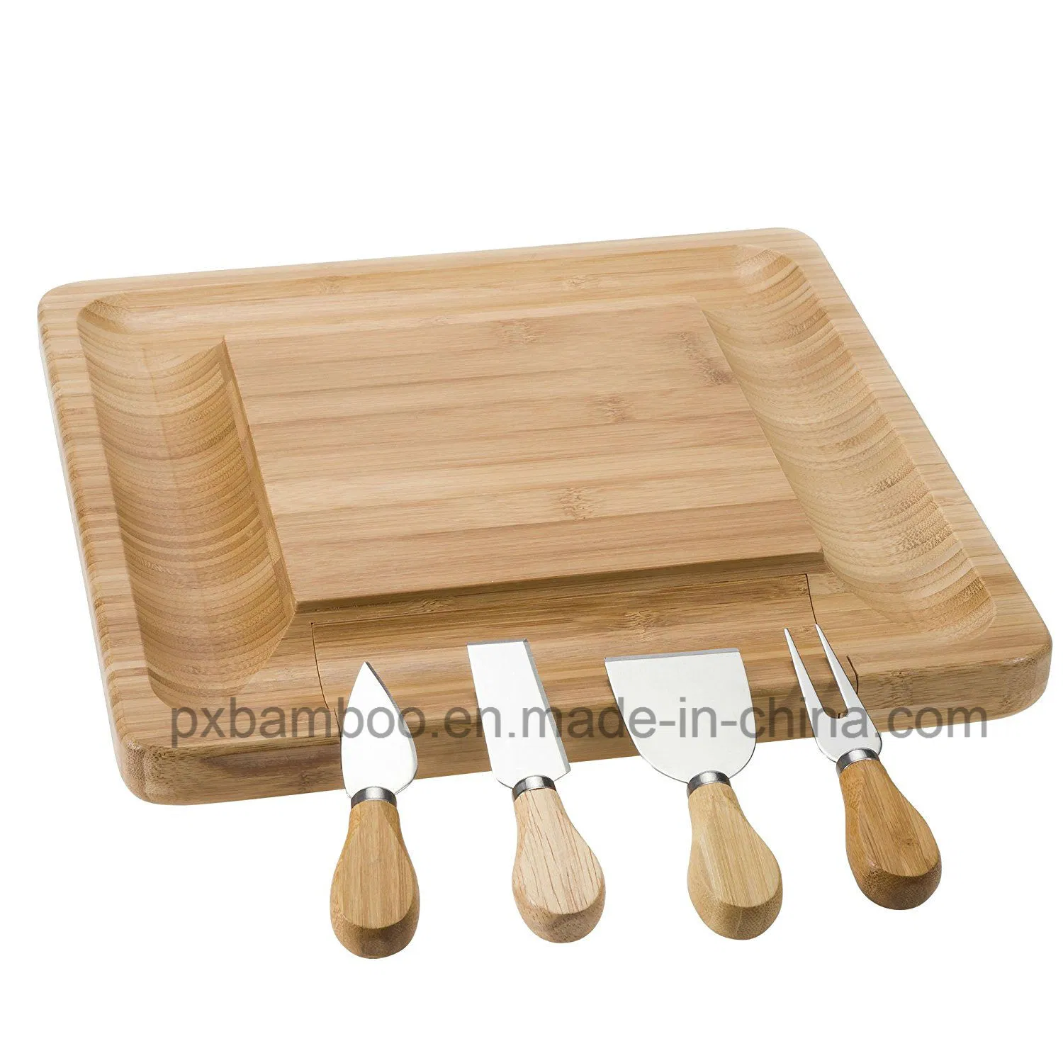 Shape with Knives Sets Cheese Cutting Chop Block