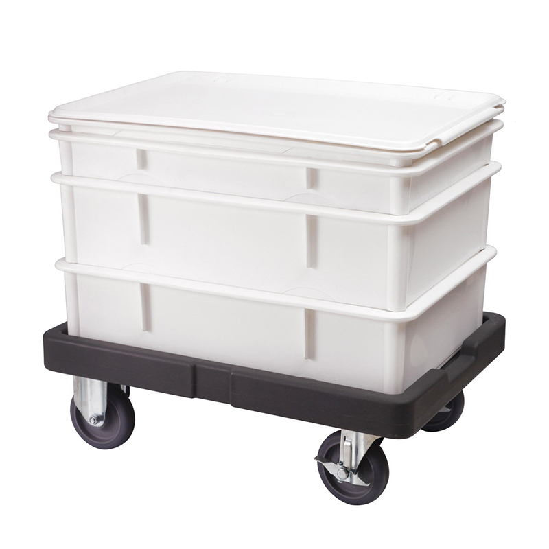 Best Bakery Storage Transport Crate Stackable Trays Rectangular Plastic Pizza Dough Proofing Storage Box With Covers