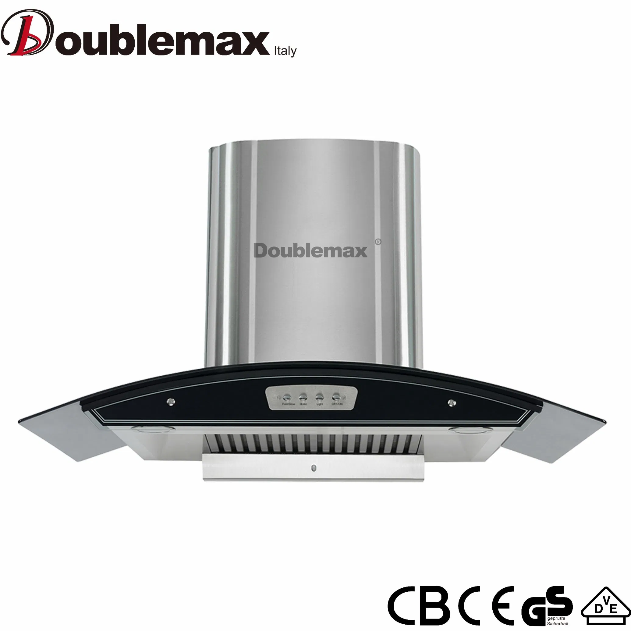 900mm Cruve Glass with Voice Control Smart Function Ai Wall Mount Range Hood