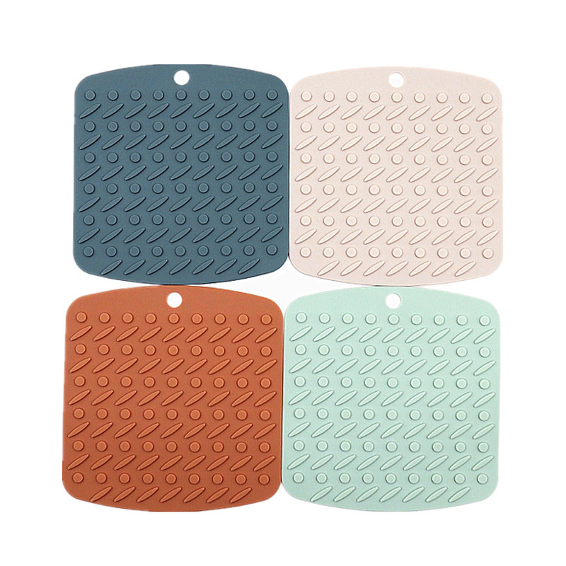 Non Slip Heat Resistant Spoon Holder Oven Mitts Placemats Silicone Pot Holder Silicone Trivet Mat