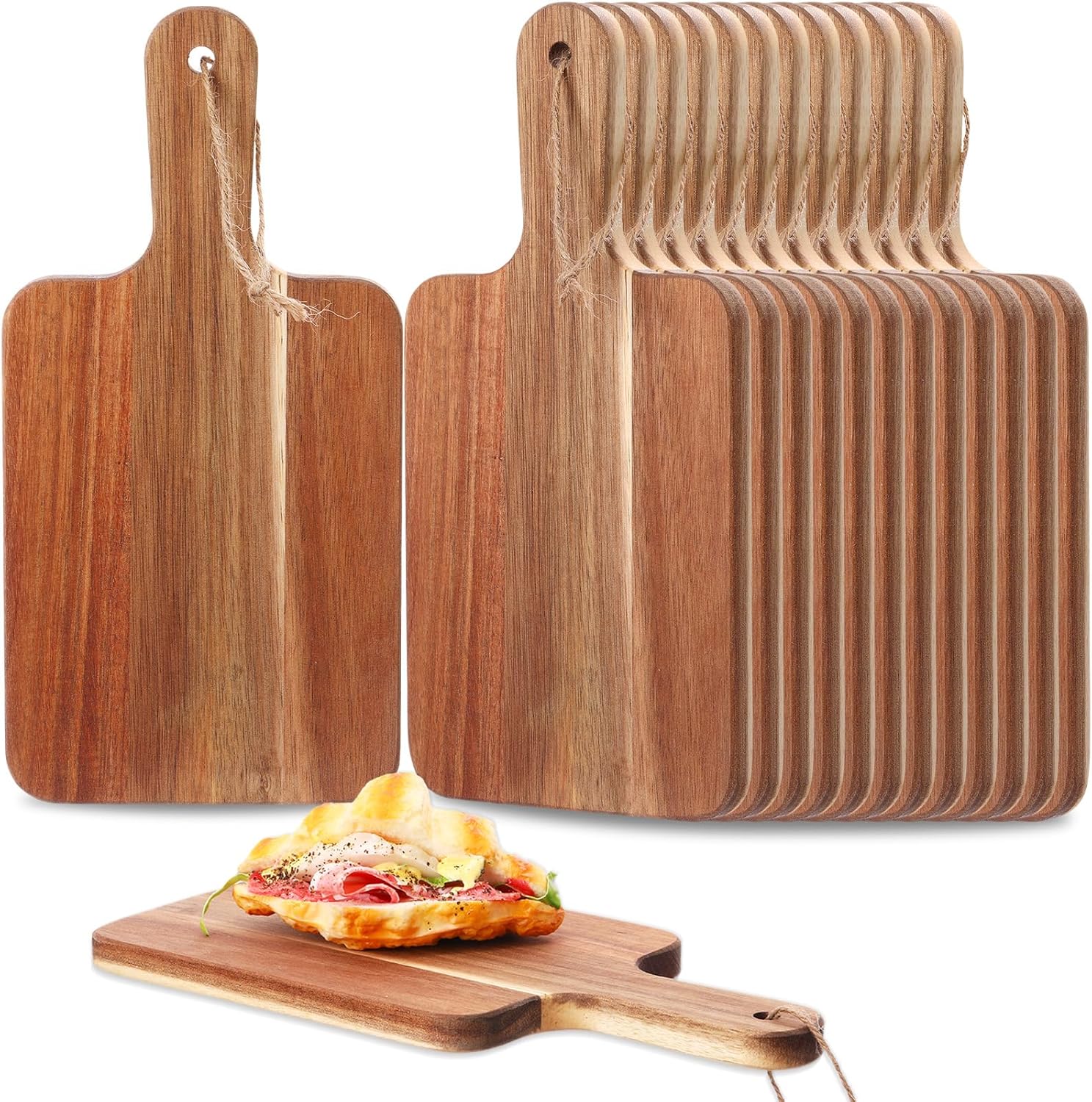 Wooden Kitchen Chopping Board with Handle Natural Wood Rectangle Eco-friendly for Kitchen Meat Veggies Meat Cutting Board