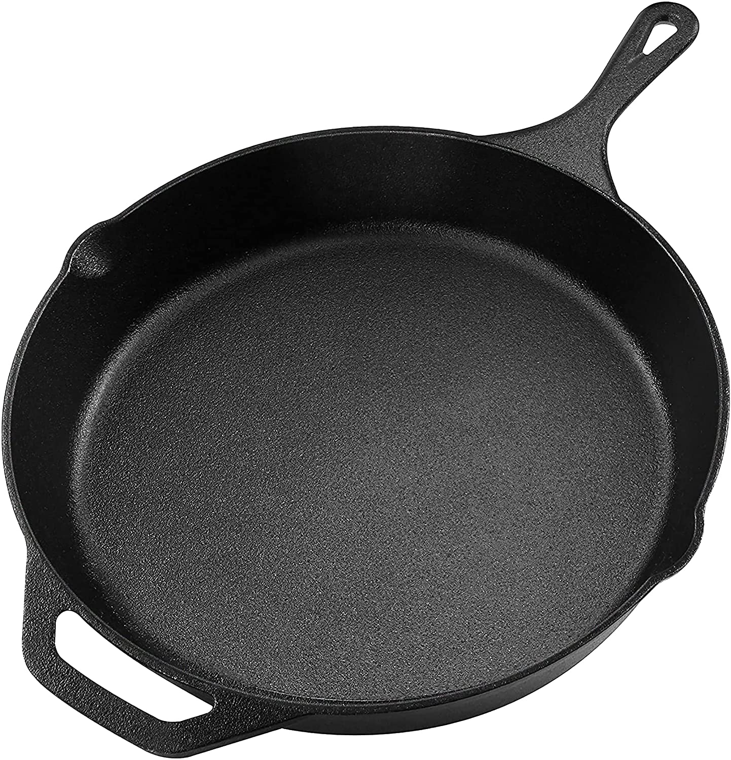 Heavy Duty Pre-Seasoned Cast Iron Skillet Set 3-Piece Versatile Frying Pans for Indoor &amp; Outdoor Cooking