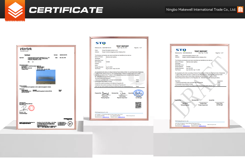 Certificates