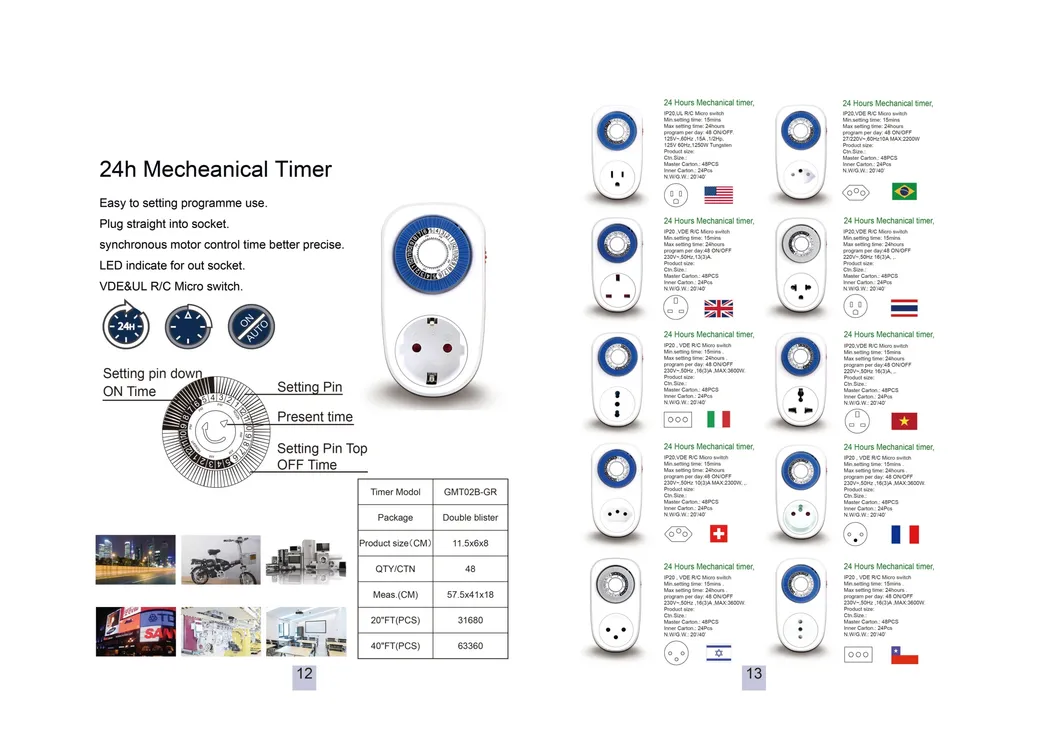 Electronic Digital Timer Switch Multi-Function Plug Kitchen Timer Outlet 7 Day 12/24 Hour Programmable Timing Socket