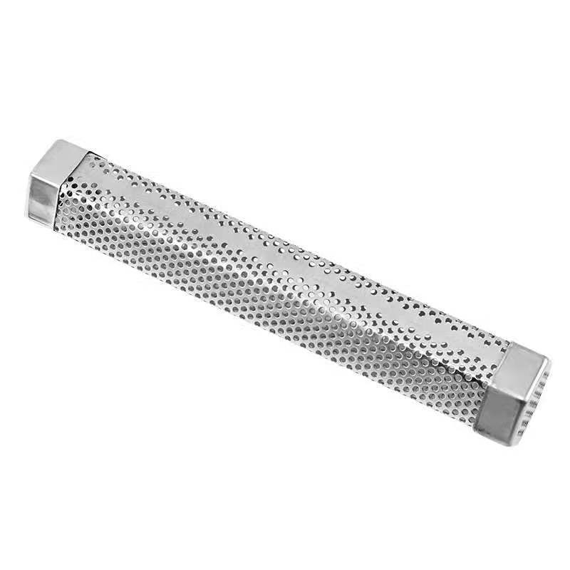 304 Stainless Steel Square Particle Tube Barbecue Smoking Tube for Electric Gas Charcoal Grills