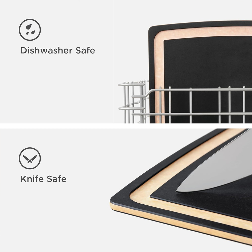 Chinese Kitchen Accessories BPA Free Chopping Board Pine Wood Fibre Cutting Board With Juice Groove