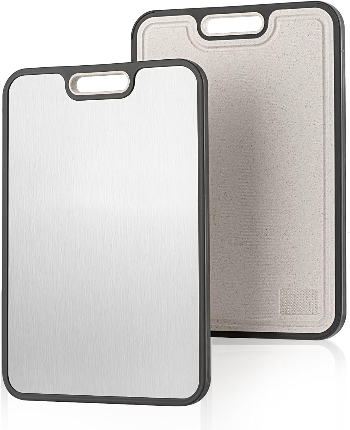 2026 New Aluminum Tablas De Cortar De Metal Titanio Pure Steel Stainless Chopping Board Double Sided Titanium Cutting Board
