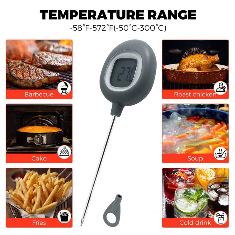 Electronic Household Digital Food Cooking Thermometer for Meat Measuring Tool