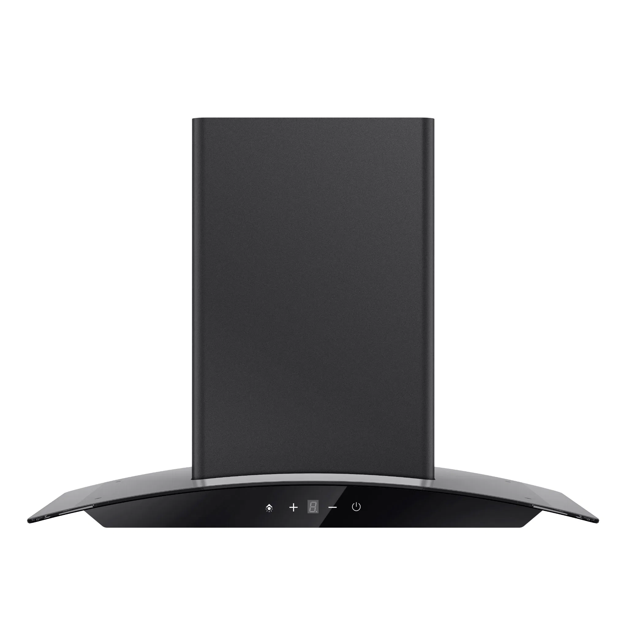Black Glass Curved Wall Mounted Range Hood Kitchen Cooker Extractor