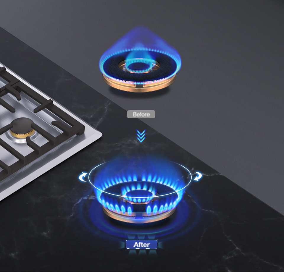 Factory Customized Stainless Steel LPG Gas Regulator for 4 Burner Kitchen Stove for Outdoor Household and RV Use
