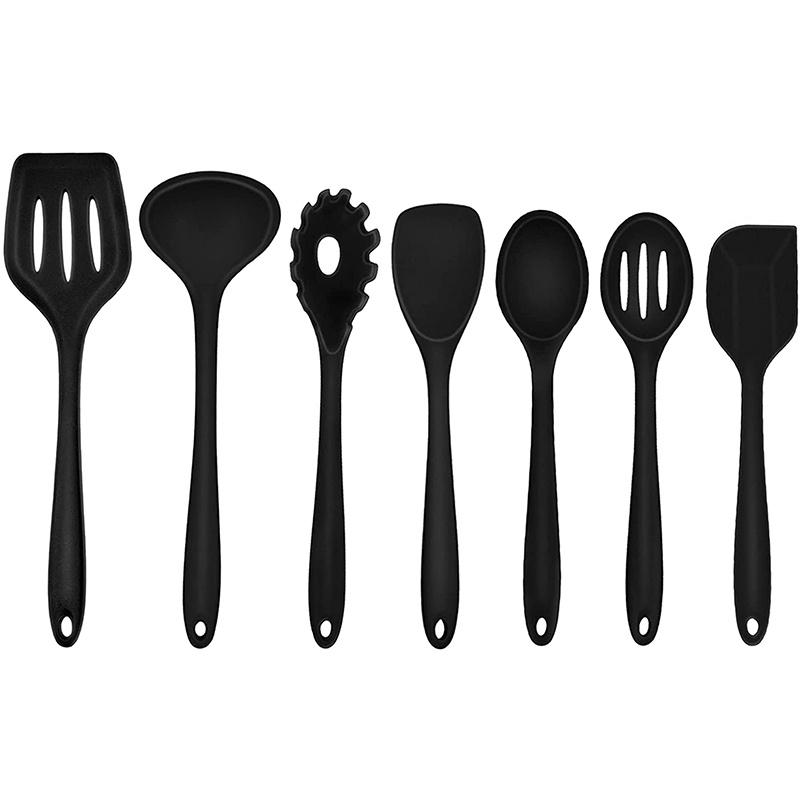 Custom Kitchen Utensils Tool Set Silicone Cooking Utensil Set Non-Stick Kitchen Utensil Cookware with Spatula