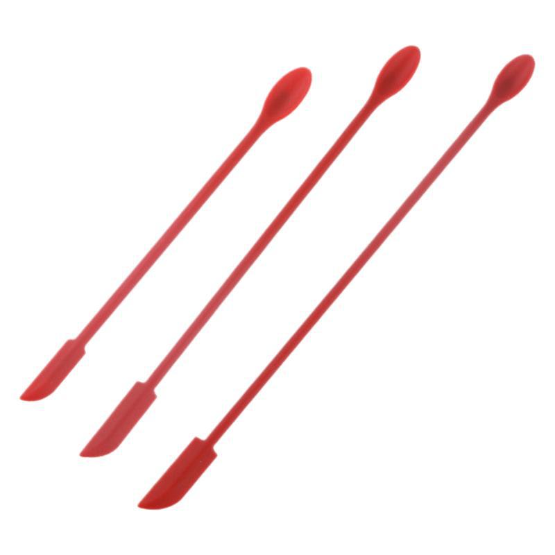 Dual-Ended Mini Silicone Spatula Scraper for Cosmetics Jars Bottles Efficient Scraping and Scooping Tool Kitchen Accessories